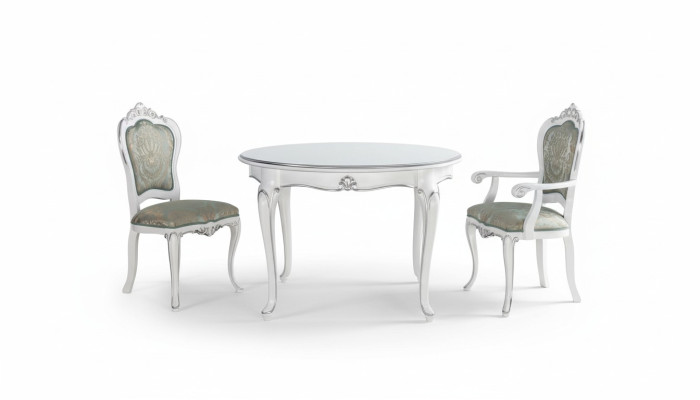 Table Set 2x Chair Dining Room Chair Chairs Wood Luxury Dining Group Set 3-piece New