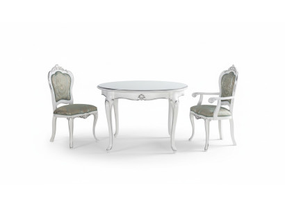 Table Set 2x Chair Dining Room Chair Chairs Wood Luxury Dining Group Set 3-piece New