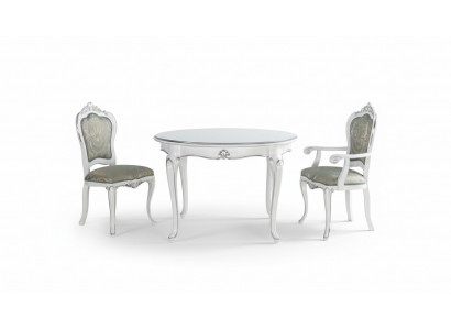 Table Set 2x Chair Dining Room Chair Chairs Wood Luxury Dining Group Set 3-piece New