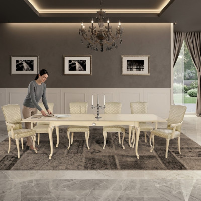 Dining table wood XXL Italian furniture dining room tables dining tables 280cm big
