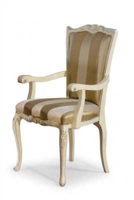 Chair Classic Design 1-Seater Armchair Wooden Chairs Italian Furniture New