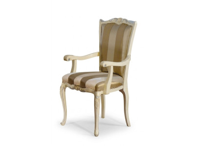 Chair Classic Design 1-Seater Armchair Wooden Chairs Italian Furniture New