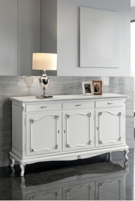 Italian furniture dressers solid mirror 2-piece dresser sideboard cabinet wood