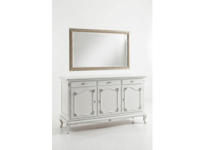 Italian furniture dressers solid mirror 2-piece dresser sideboard cabinet wood