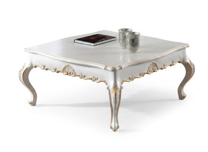 Coffee table side table living room wooden tables Italian style side table white
