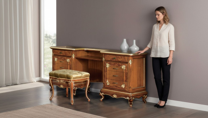 Bedroom wooden console table desk console vanity tables furniture secretary new