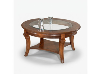 Coffee table wooden table design tables Italian furniture glass table round table brown