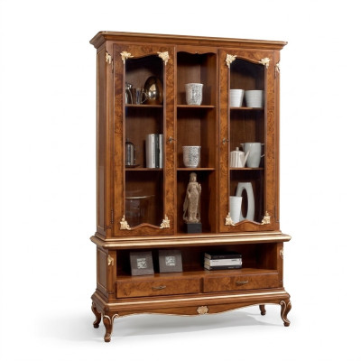 Display glass cabinet cabinets display cases wood sideboard Italian furniture brown