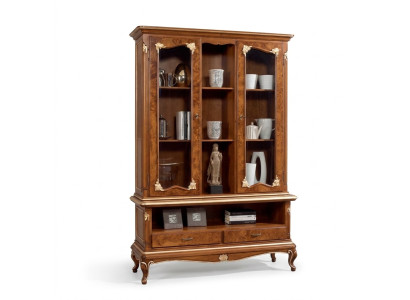 Display glass cabinet cabinets display cases wood sideboard Italian furniture brown
