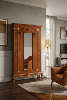 Wall wardrobe stand wood coat rack Italian furniture coat racks wood