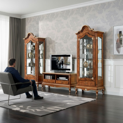 Wall unit set 3-piece. Living room TV cabinet display sideboard shelf luxury wall cabinets new