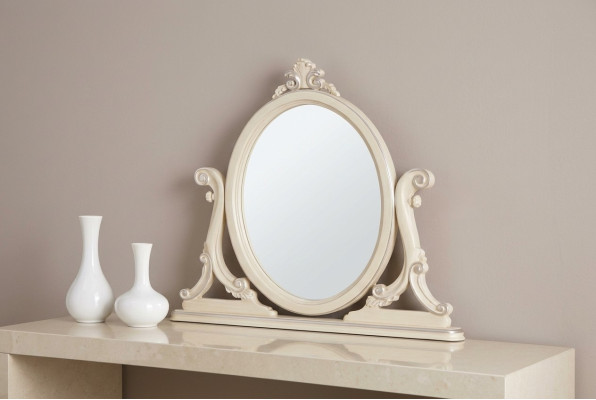 Round Mirror Classic Design Wall Mirror Round Little Mirror White Italy New