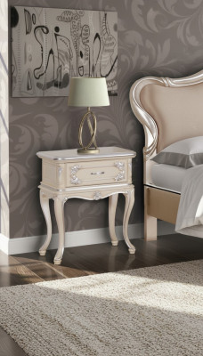 Bedside table side table furniture Italian furnishings classic wood table