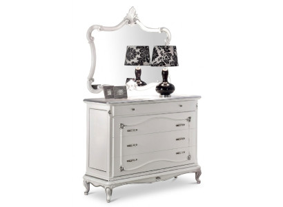 Luxury dresser mirror set wood console sideboard drawers dressers consoles