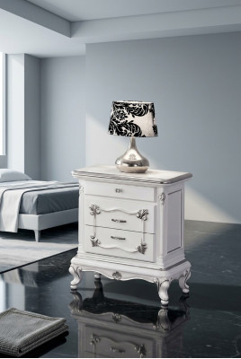 Classic bedside table side table furniture Italian design wood table