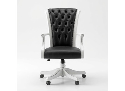 Office chair wood executive chair Chesterfield Italian furniture swivel chair armchair chair