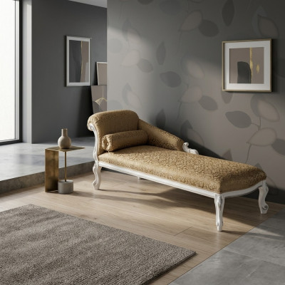 Luxurious chaise longue sofa chaise longue chaise longue Art Deco textile comfort