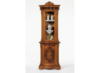 Display cabinet glass cupboard solid wood showcase living room sideboard Italian furniture
