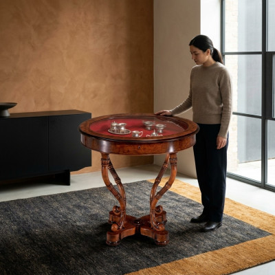 Coffee table wooden table design tables Italian round table wooden side table
