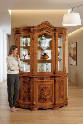 Showcase Italian Luxury Furniture Display Cabinet Glass Design Cabinets