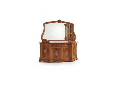 Italian furniture cabinets solid mirror 2-piece chest of drawers sideboard cabinet wood