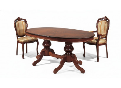 Dining room set, dining group, classic real wood set, chair set, 2x chairs, 3-piece set