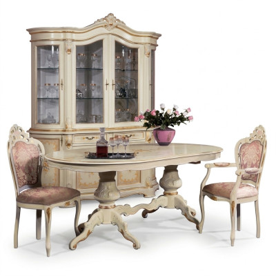 Dining room set, dining group, classic real wood set, chair ensemble, 2x chairs, 3-piece set