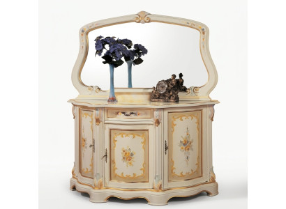 Elegant style furniture bedroom chest of drawers cabinet classic sideboard with mirror