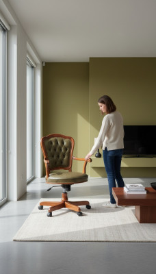 Office chair, swivel chair, Chesterfield executive chair, Italian furniture, armchair, easy chair.