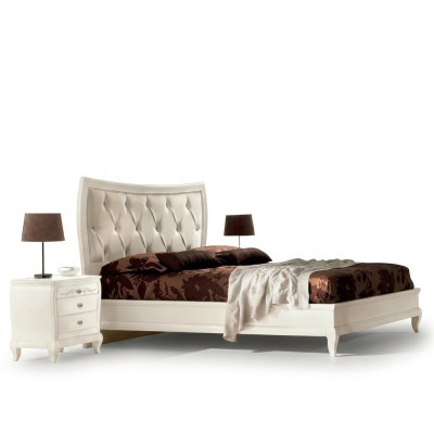 Bed bedroom set bed 2x nightstand wood classic Italian furniture 3-piece set