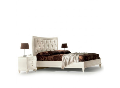 Bed bedroom set bed 2x nightstand wood classic Italian furniture 3-piece set