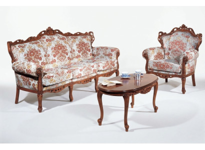 Italian sofa set classic sofa couch set coffee table 3-piece suite