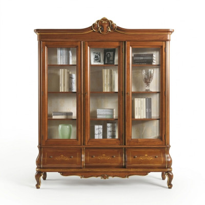 Showcase cabinet bookshelf sideboard classic Italian furniture shelves wood