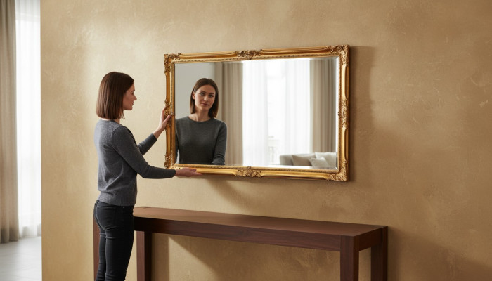Mirror Italian Classic Design Furniture Wall Mirror Wood Furniture XXL big