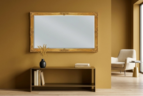 Mirror Italian Classic Design Furniture Wall Mirror Wood Furniture XXL big