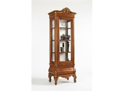 Display cabinet glass cupboard wood cabinets living room showcases Italian luxury furniture
