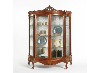 Glass cabinet display sideboard furniture wooden cabinet XXL luxury display wooden cabinet