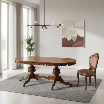 Furniture Set Group Table + 2 Chairs Set 3 pcs. Dining Table Suite Dining Room