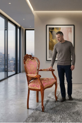 Classic chairs chair designer wooden chair dining chair luxury wooden armchair