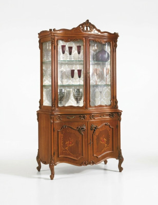 Display cabinet dining room sideboard solid wood cabinets Italian furniture glass cabinet new