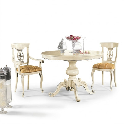 Dining furniture set with table and 2 chairs, 3-piece set, classic dining room furniture