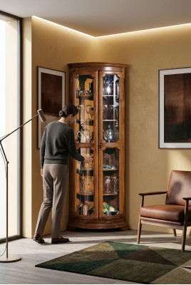 Display cabinet glass cupboard Italian furniture showcase living room sideboard cabinets