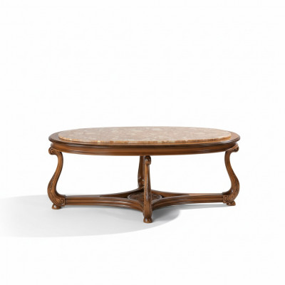 Oval coffee table wood tables side table living room Italian furniture table