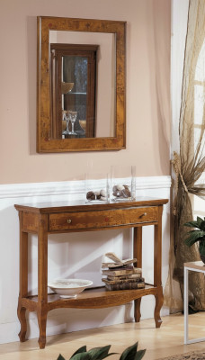 Italian furniture 2-piece set furniture style StileElisa sideboard mirror wood console