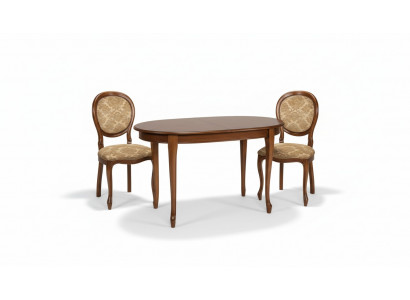 Table Set 2x Chair Dining Chair Chairs Wood Luxury Dining Set 3-piece New