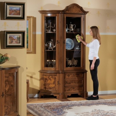 Furniture glass cabinet showcase wood display cases glass cabinet cabinets shelves Italy