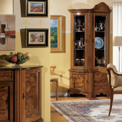 Furniture glass cabinet showcase wood display cases glass cabinet cabinets shelves Italy