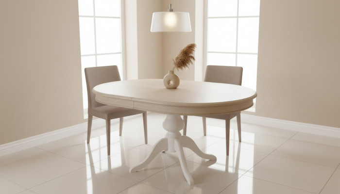 Round dining table dining room tables living room round table 135 x 91 cm wood furniture