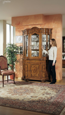 Furniture glass cabinet showcase wood display cabinets glass wardrobe cupboards shelves