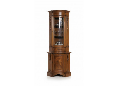 Corner display cabinet, corner cabinet, display case, cabinet, wood, cabinets, Italian furniture, glass, new.